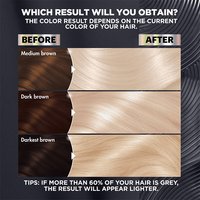 The color result depends on the current color of your hair