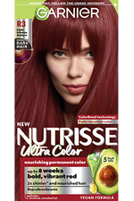 Front of pack of Nutrisse Ultra Color R3 – Light Intense Auburn