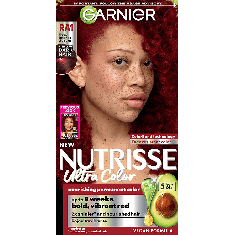 Front of pack of Nutrisse Ultra Color RA1 – Red Autumn