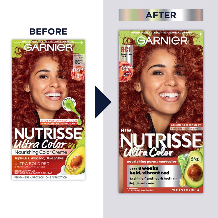 Before and after of renovated packaging