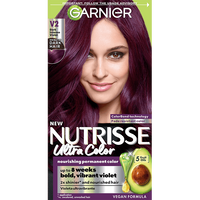 Front of pack of Nutrisse Ultra Color V2 – Dark Intense Violet