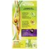 Informational graphic for Garnier Nutrisse Ultra Color highlighting the nourishing formula, triple oils, and including a small image of the product and the resulting hair color.