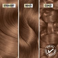 Straight, wavey, curly swatch