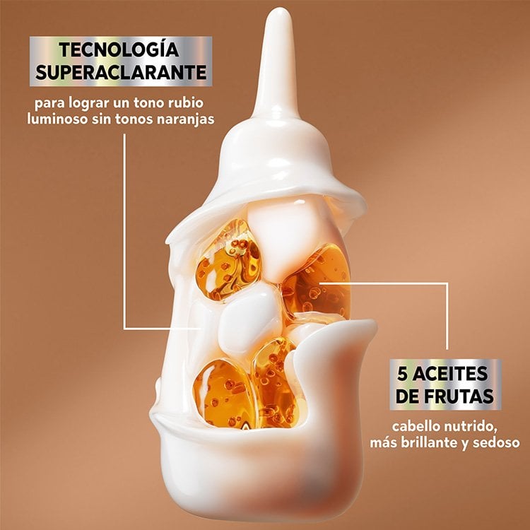 High lift technology + 5 fruit oils