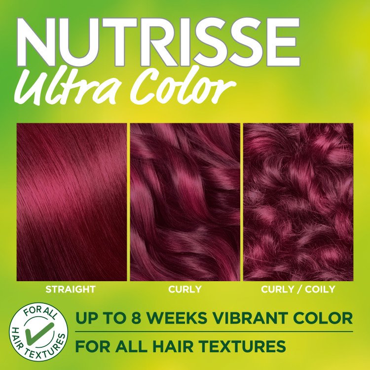 Achieve up to 8 weeks of vibrant color with Nutrisse Ultra Color