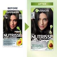 Before and after of Nutrisse Ultra Coverage packaging