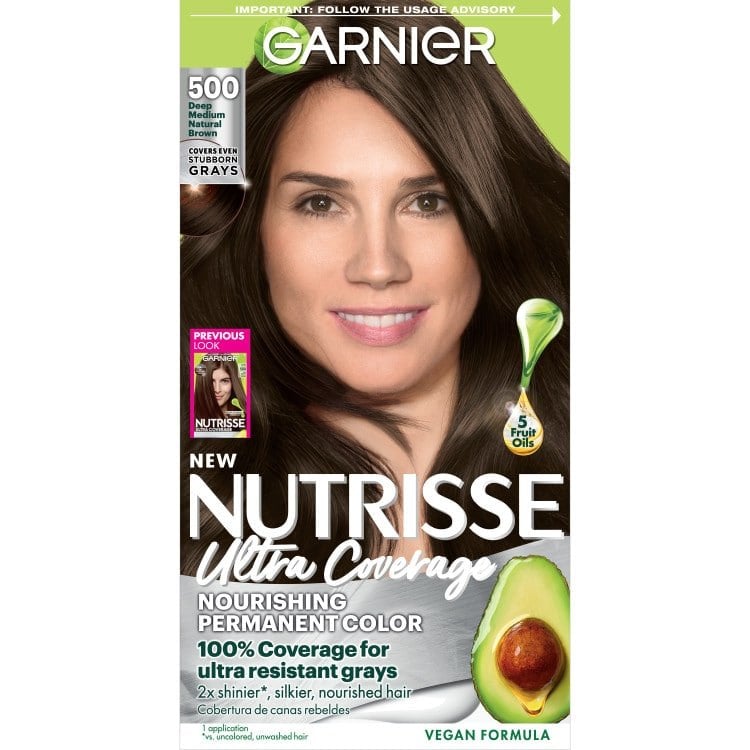 Ultra Coverage: 500 - Deep Medium Brown Hair Color - Garnier
