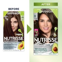 Before and after of Nutrisse Ultra Coverage packaging