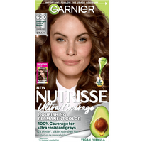 Front pack shot of Nutrisse Ultra Coverage 600 Deep Light Natural Brown