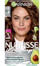 Front pack shot of Nutrisse Ultra Coverage 600 Deep Light Natural Brown