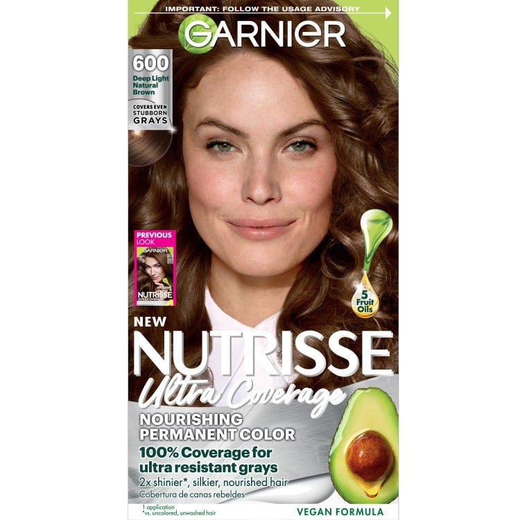 Ultra Coverage: 600 - Deep Light Brown Hair Color - Garnier