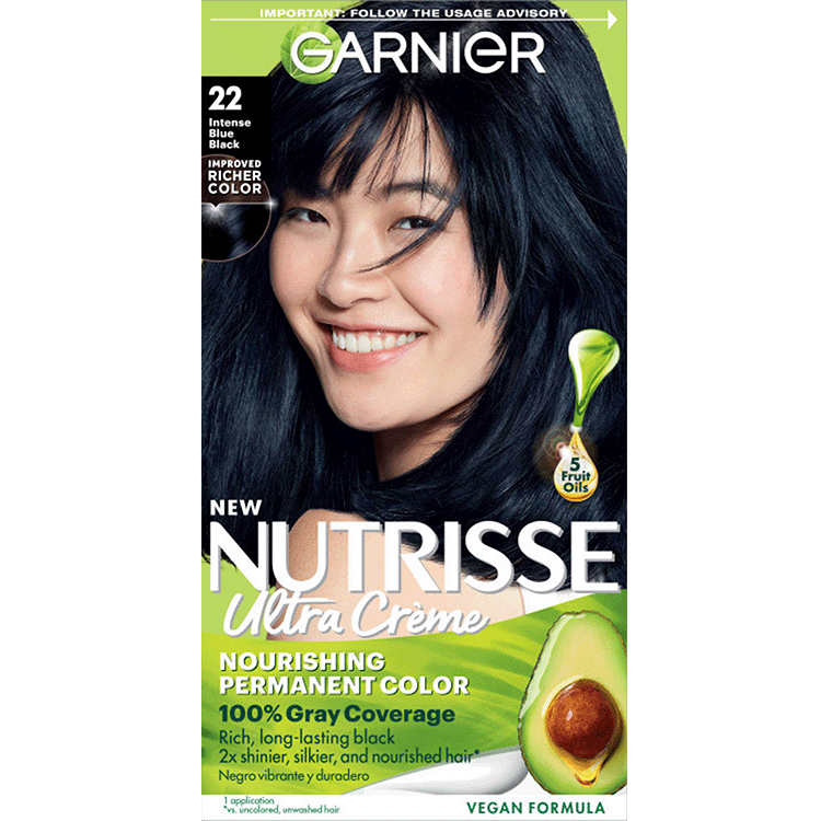 Nutrisse Ultra Crème - Intense Blue Black 22 - Garnier