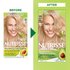Extra Light Natural Blonde Hair Before and After Nutrisse Nourishing Color Creme Chamomile Nutrisse Ultra Creme - Garnier