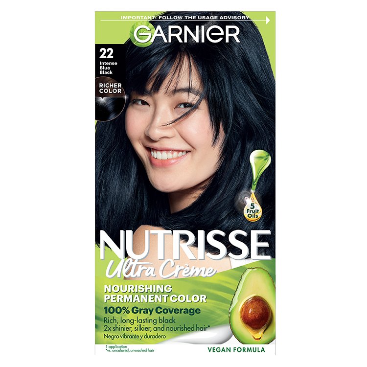Nutrisse Ultra Crème - Intense Blue Black 22 - Garnier