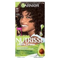 Dark Golden Brown Hair Color Nutrisse Ultra creme Nourishing permanent color Gray Coverage - Garnier