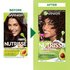 Dark Golden Brown Hair Color Before After Nutrisse Nourish Permanent Color Grey coverage - Garnier