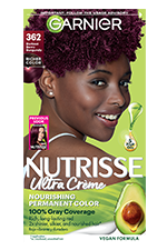 Darkest Berry Burgundy Hair Color Nutrisse Ultra Creme Nourishing Permanent Color - Garnier