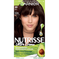 Dark Brown Hair Color Nutrisse Ultra Creme Nourishing Permanent Color Gray Coverage - Garnier