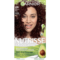 Soft Mahogany Dark Brown Nutrisse Ultra Creme Nourishing Permanent Color - Garnier