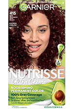 Soft Mahogany Dark Brown Nutrisse Ultra Creme Nourishing Permanent Color - Garnier
