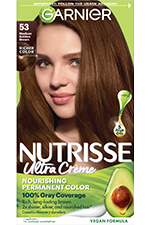 Medium Golden Brown Hair Color Nutrisse Ultra creme Nourishing permanent color Gray Coverage - Garnier