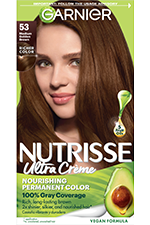 Medium Golden Brown Hair Color Nutrisse Ultra creme Nourishing permanent color Gray Coverage - Garnier