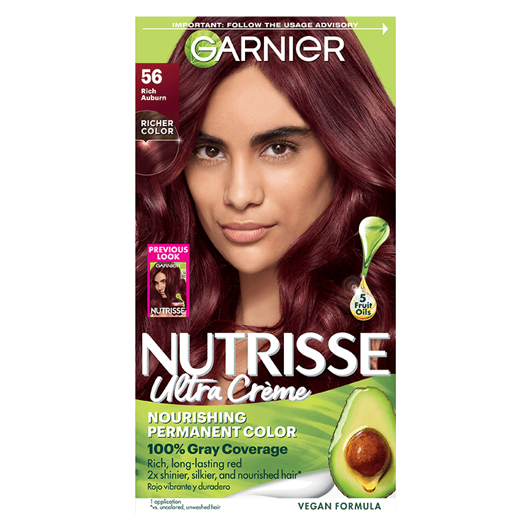 Nutrisse Ultra Crème - 56 Rich Auburn Hair Color - Garnier
