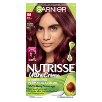 Rich Auburn Hair Color Nutrisse Ultra creme Nourishing permanent color Gray Coverage - Garnier