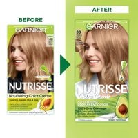 Medium Natural Blonde Before And After Nutrisse Nourishing Color Creme Butternut - Garnier