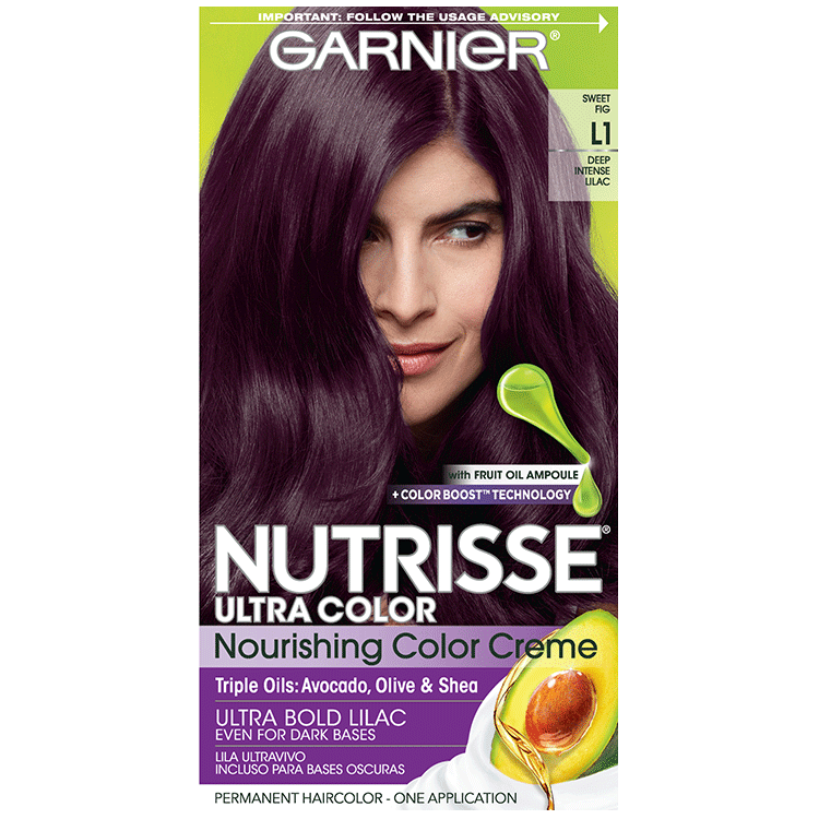 Nutrisse Ultra Color Intense Lilac Hair Color - Sweet Fig - Garnier