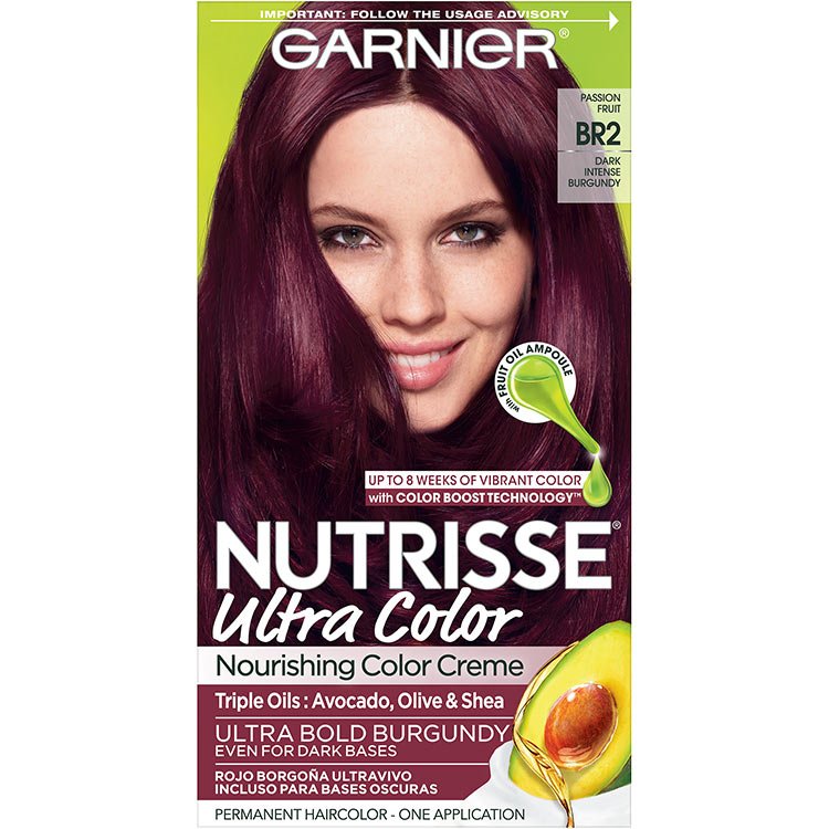 Garnier Nutrisse Ultra Color Nourishing Hair Color Creme br2 Dark Intense Burgundy