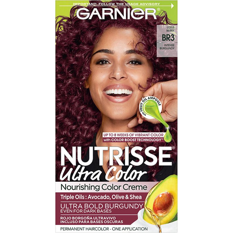 Garnier Nutrisse Ultra Color Nourishing Hair Color Creme br3 Intense Burgundy
