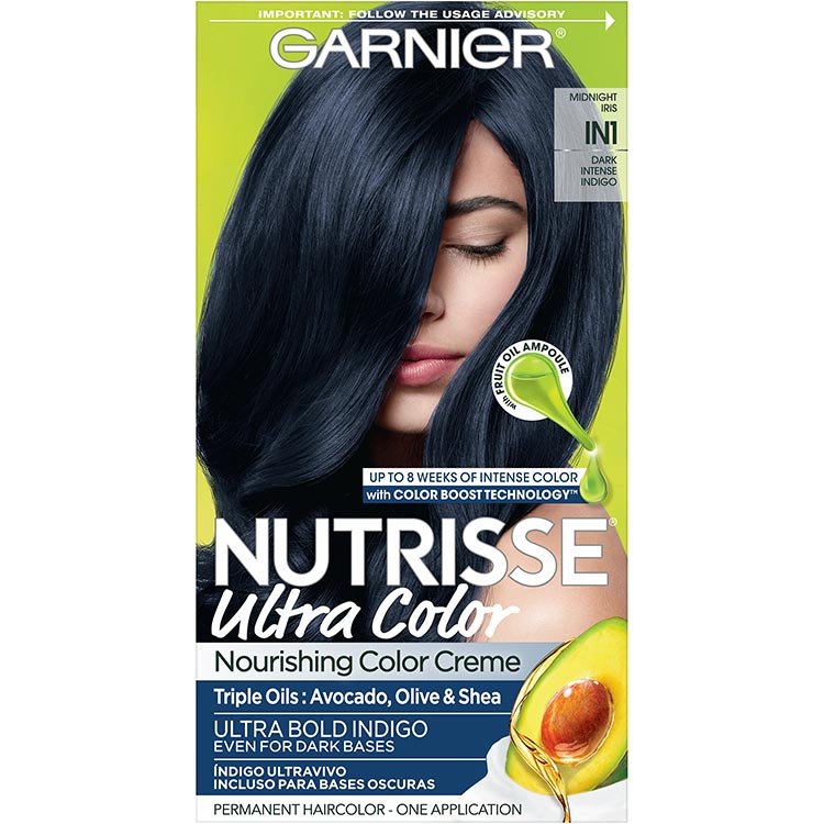 Garnier Nutrisse Ultra Color Nourishing Hair Color Creme in1 Dark Intense Indigo
