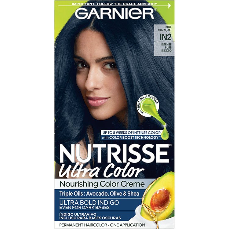 Garnier Nutrisse Ultra Color Nourishing Hair Color Creme in2 Intense Pure Indigo