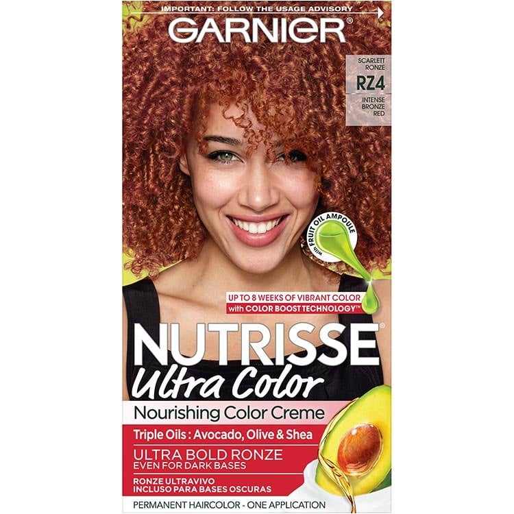 Garnier Nutrisse Ultra Color Nourishing Hair Color Creme Scarlett Ronze rz4