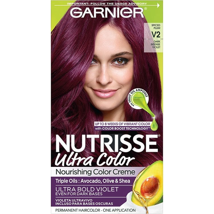 Garnier Nutrisse Ultra Color Nourishing Hair Color Creme V2 dark intense violet