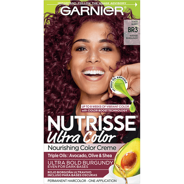 Garnier Nutrisse Ultra Color Nourishing Hair Color Creme br3 Intense Burgundy