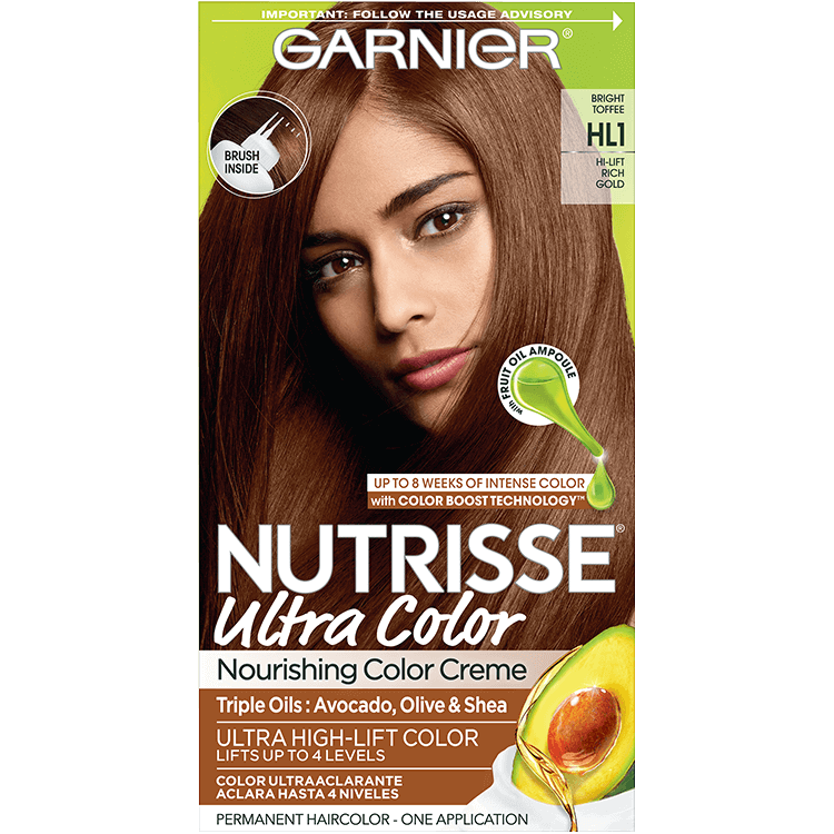 Garnier Nutrisse Ultra Color Nourishing Hair Color Creme hl1 Bright Toffee