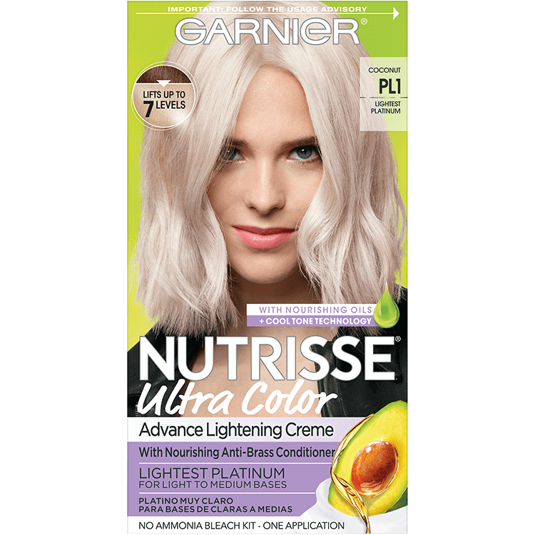 Garnier Nutrisse Ultra Color Nourishing Hair Color Creme pl1 Lightest Platinum