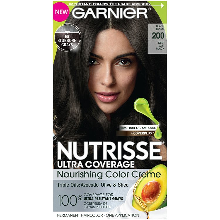 Front view of Nutrisse Ultra Coverage 200 - Black Sesame.