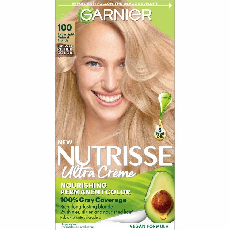 Extra Light Natural Blonde Hair Color Nutrisse Ultra Creme Nourishing Permanent Color - Garnier
