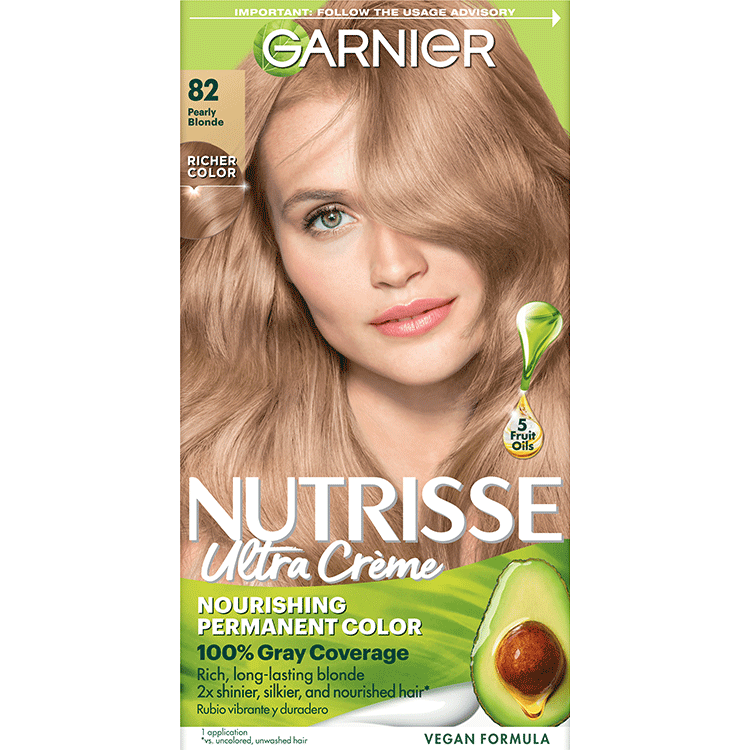 Front pack shot of Nutrisse Ultra Crème 82 – Pearly Blonde.