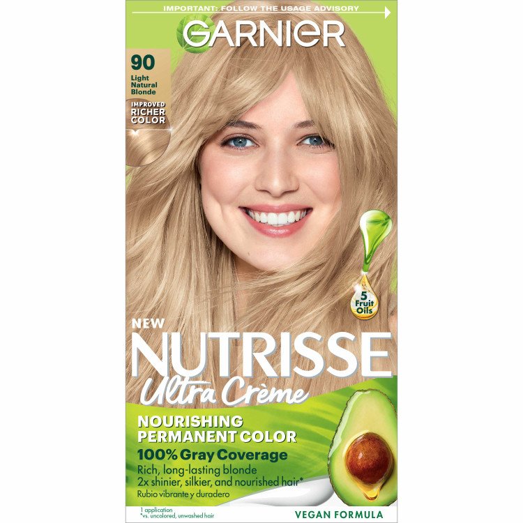 Light Natural Blonde Hair Color Nutrisse Ultra Creme Nourishing Permanent Color - Garnier