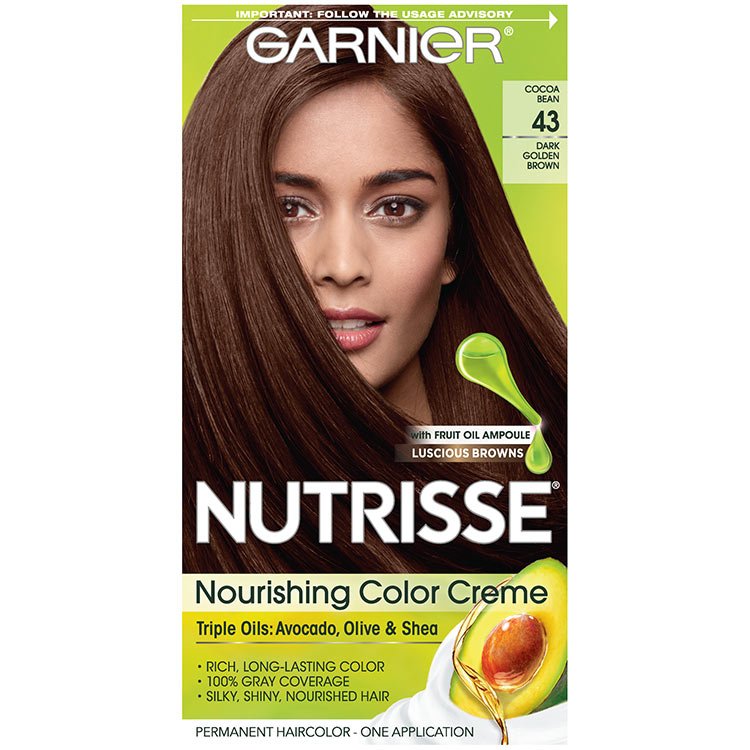 Nutrisse Nourishing Color Creme - Dark Golden Brown 43 - Garnier