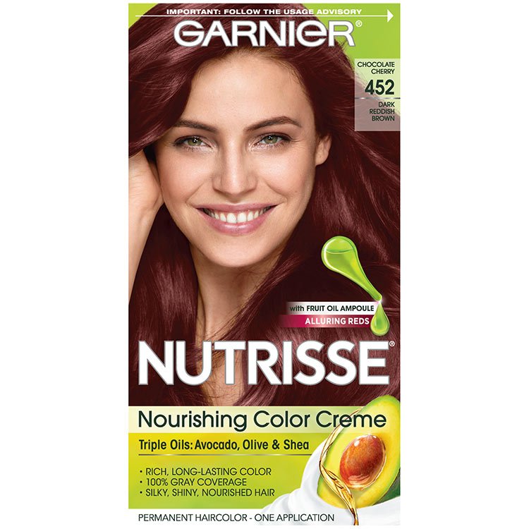 Nutrisse Nourishing Color Creme - Dark Reddish Brown 452 - Garnier