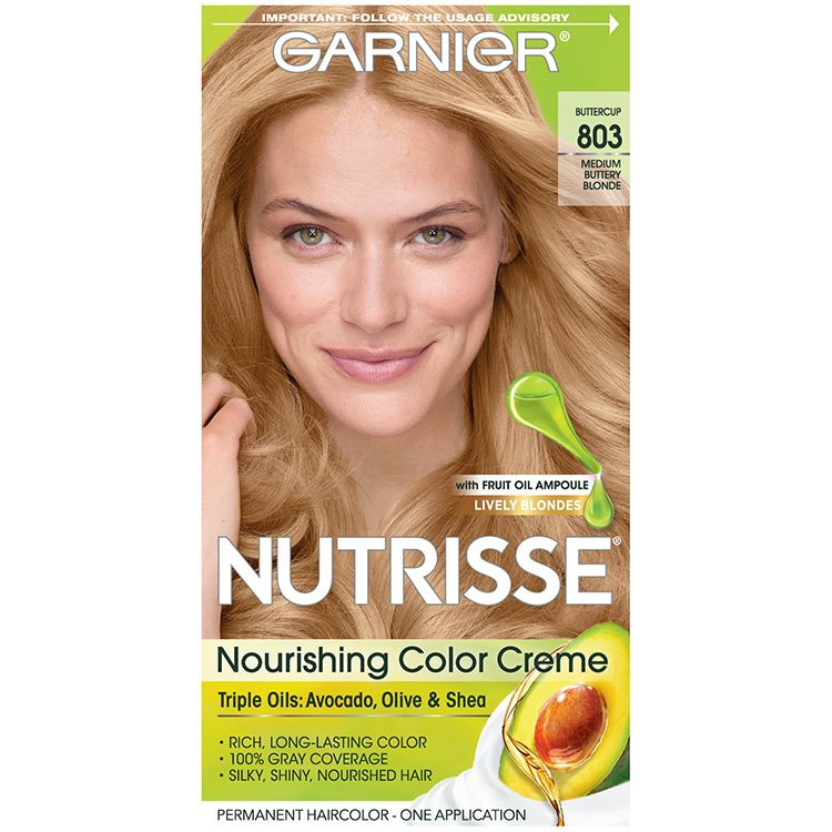 Nutrisse Color Creme - Medium Buttery Blonde Hair Color - Garnier