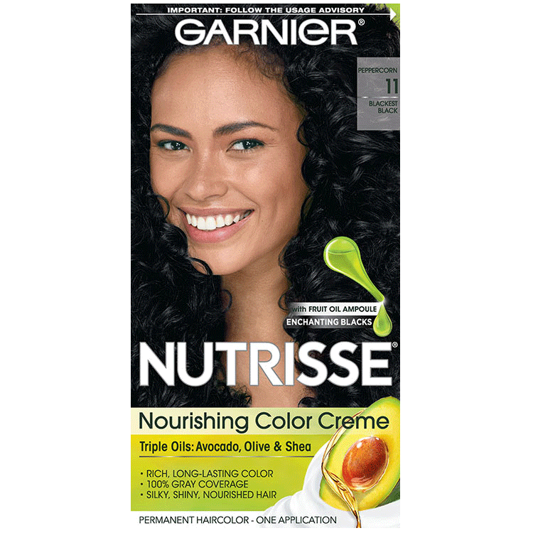 Nourishing Color Creme 11 - Blackest Black Hair Color - Garnier