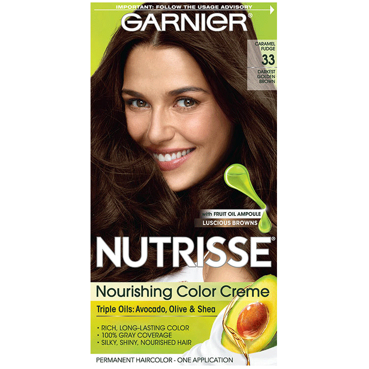 Nutrisse Nourishing Color Creme - Darkest Golden Brown - Garnier