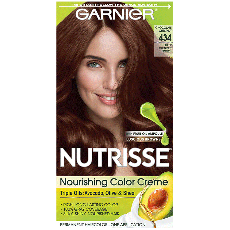 Nutrisse Nourishing Color Creme - Deep Chestnut Brown 434 - Garnier