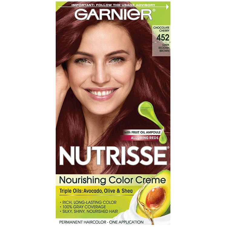 opkald midnat Traktor Nutrisse Nourishing Color Creme - Dark Reddish Brown 452 - Garnier